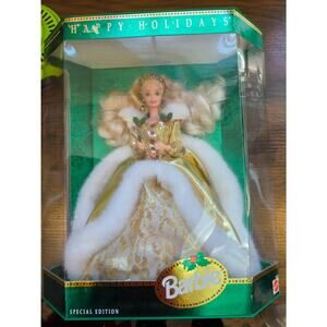 1994 Happy Holidays Special Edition Barbie/ FACTORY MISPRINT!! RARE!!!